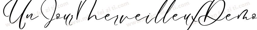 UnJourMerveilleuxDemo Regular字体转换
